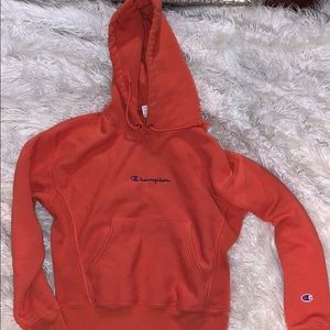 burnt orange champion hoodie